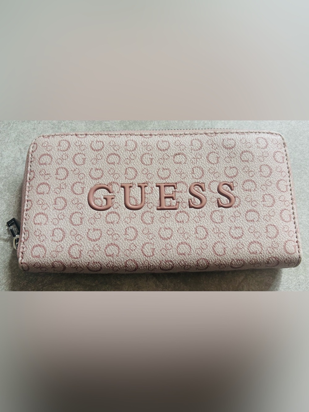 Guess Factory Bowie Debossed Logo Zip-Around Wallet - Picture 2 of 11
